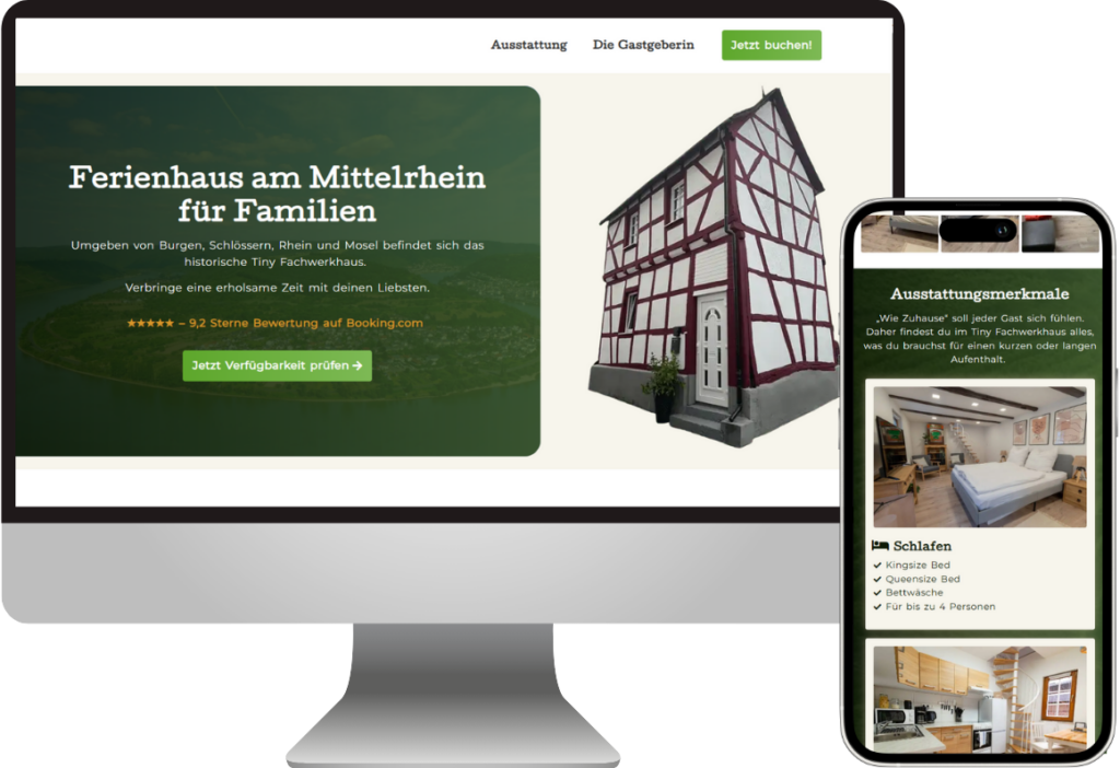 Fewo Webdesign Mockup