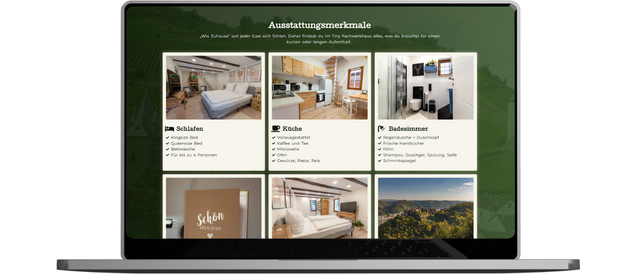 Beispiel von Fewo Webdesign