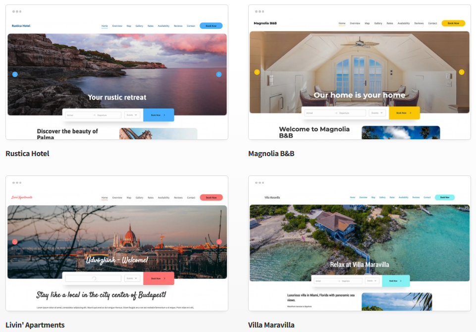 Lodgify Website Templates